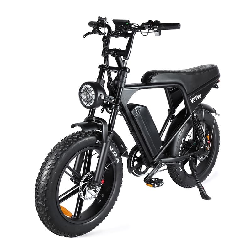 HISPEED Trail R5 — Urbana, Pneu largo estilo retrô, câmbio Shimano e motor de 800W para sair do asfalto.